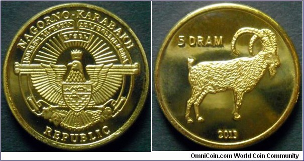 Nagorno Karabakh 5 dram.
2013