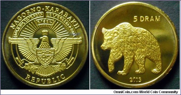 Nagorno Karabakh 5 dram.
2013