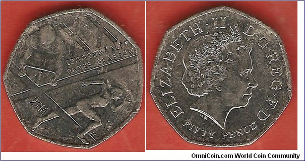 50 pence - Commonwealth Games