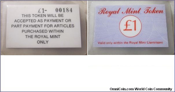 royal mint token £1