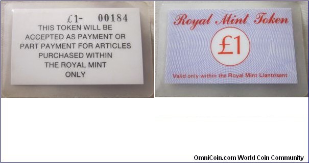 royal mint token £1