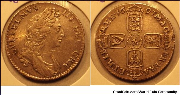 1697 Shilling. William III.