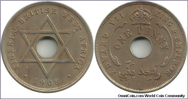 BWestAfrica 1 Penny 1908