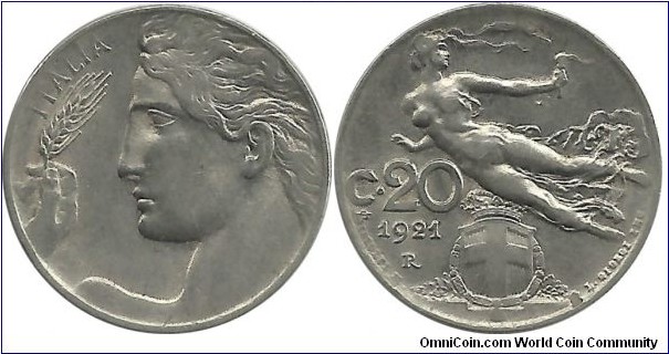 ItalyKingdom 20 Centesimi 1921