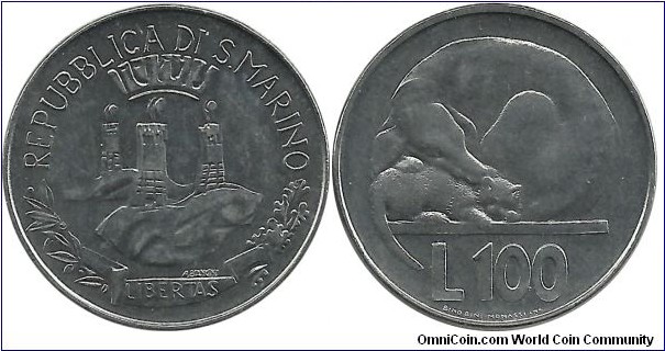 SanMarino 100 Lire 1975