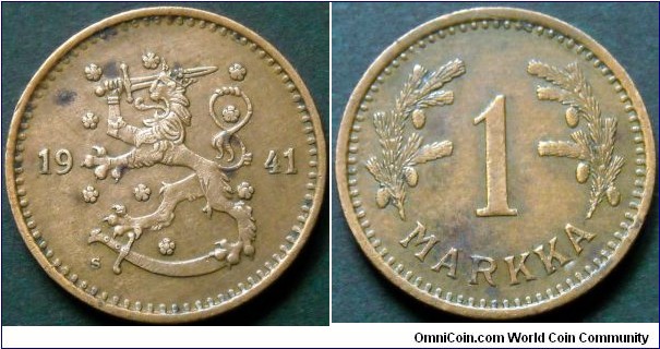 Finland 1 markka.
1941