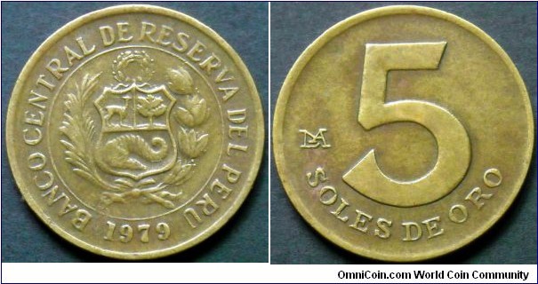 Peru 5 soles.
1979