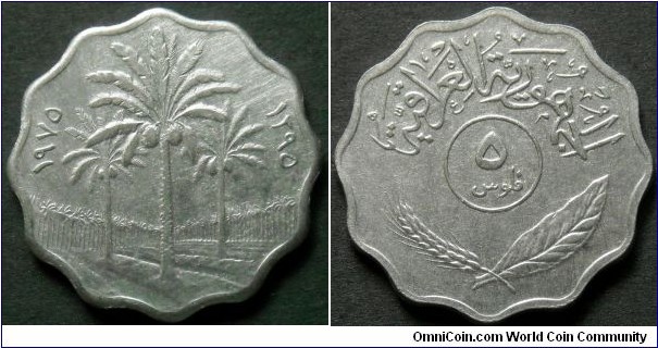 Iraq 5 fils.
1975