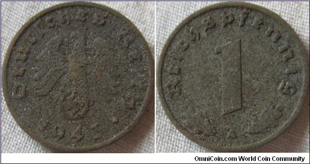 1943 A 1 Pfennig