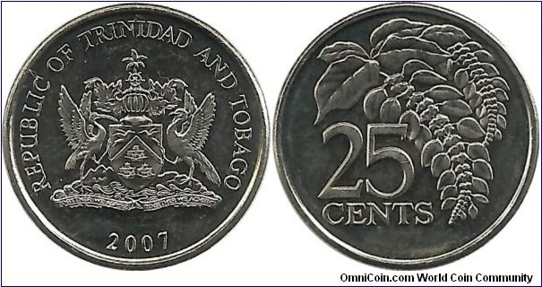Trinidad&Tobago 25 Cents 2007