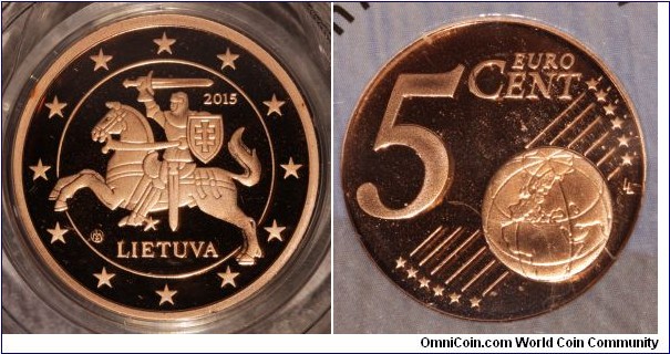 2015 proof 5 Euro cent