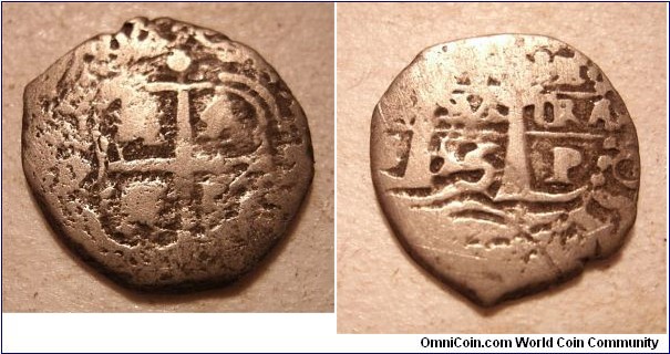 1653 Potosi mint Spanish cob real.