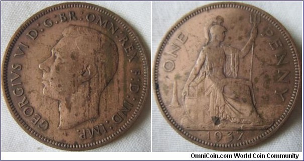fine grade 1937 penny