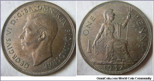 EF 1937 penny