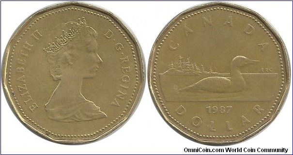 Canada 1 Dollar 1987