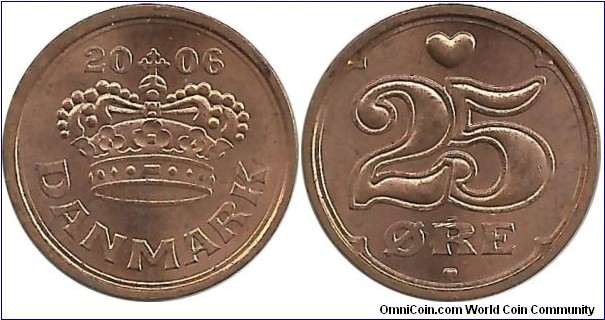 Denmark 25 Øre 2006