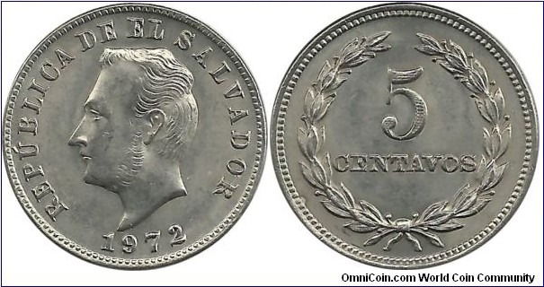 ElSalvador 5 Centavos 1972