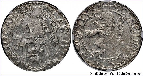 Kampen, Lion Daalder (48 Stuiver). NGC MS61.