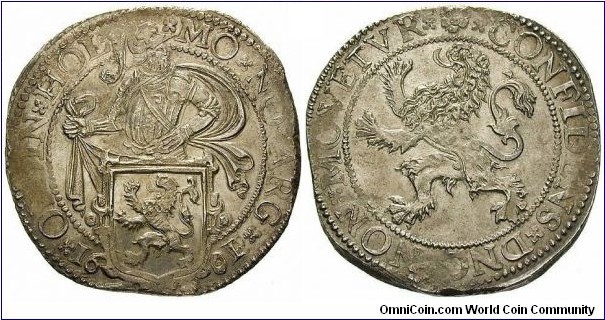 Holland, Lion Daalder (48 Stuivers) 1601 over 1599. 
