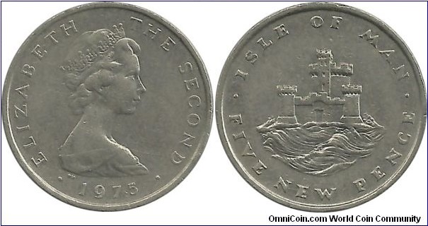 Isle of Man 5 NewPence 1983
