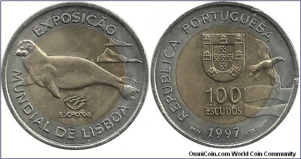 Portugal 100 Escudos 1997-World Expo'98 Lisbon