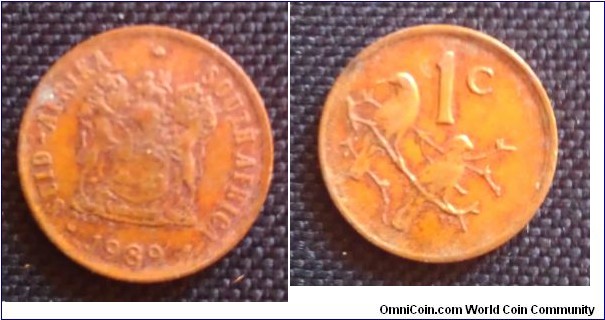 South Africa 1 cent coin,different years available