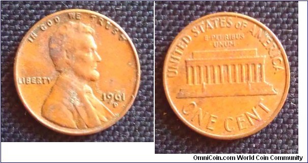 USA 1 cent coin