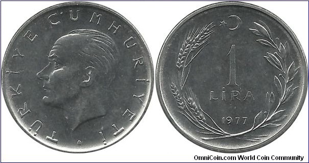 Türkiye 1 Lira 1977