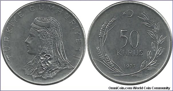 Türkiye 50 Kurus 1977