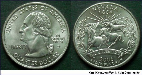State quarter 2006 D, Nevada.