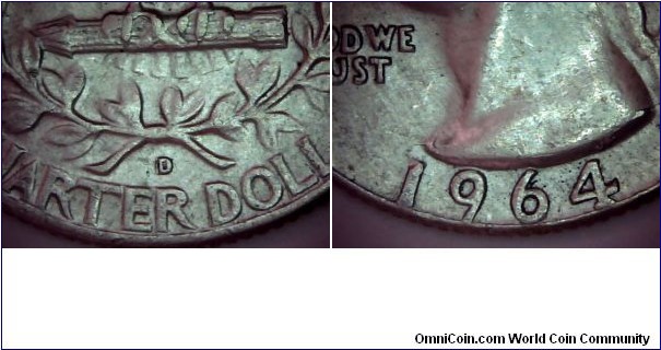 USA Quarter Dollar 1964D-2