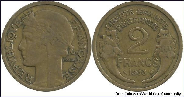 France 2 Francs 1933