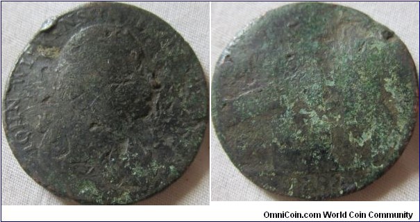 low grade halfpenny token