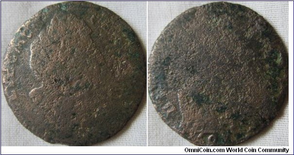 1697 halfpenny low grade