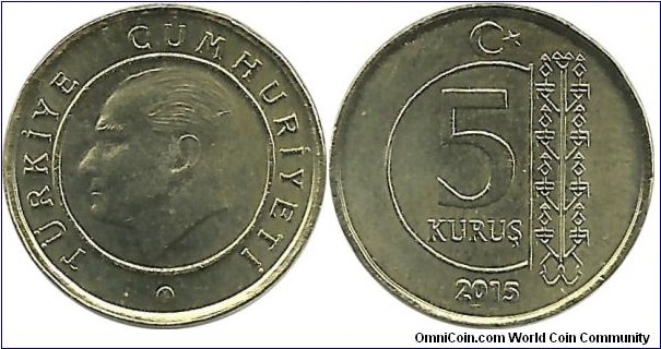 Türkiye 5 Kuruş 2015