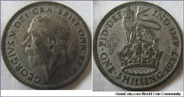 1927 shilling good fine