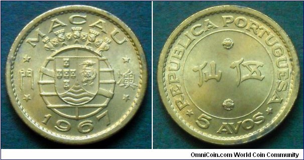 Macau 5 avos.
1967