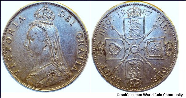 Jubilee Head Florin .925 Silver