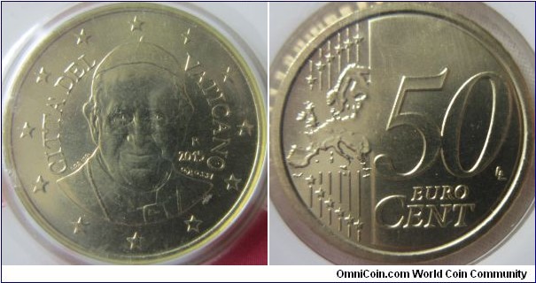 2015 50 euro cent, UNC