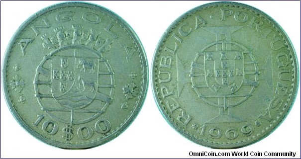 Angola10Escudos-km79-1969