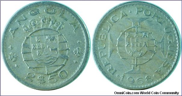 Angola2.5Escudos-km77-1968