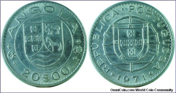 Angola20Escudos-km80-1971