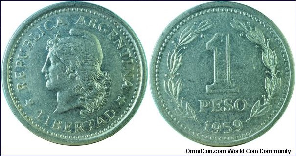 Argentina1Peso-km57-1959