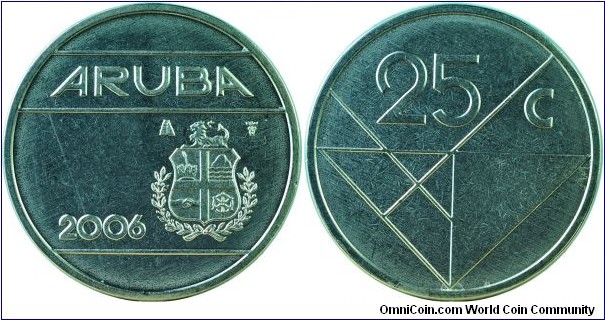 Aruba(Netherlands)25Cents-km3-2006