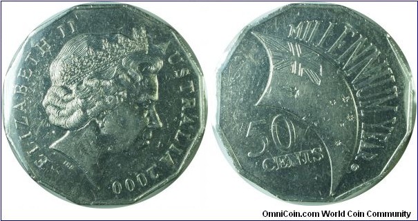 Australia50Cents-MilleniumYear-km488-2000