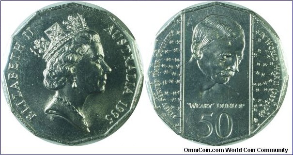 Australia50Cents-WearyDunlop-km294-1995
