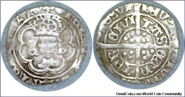 Henry VII half groat 
m.m.Tun
1.2gm  19.2 mm