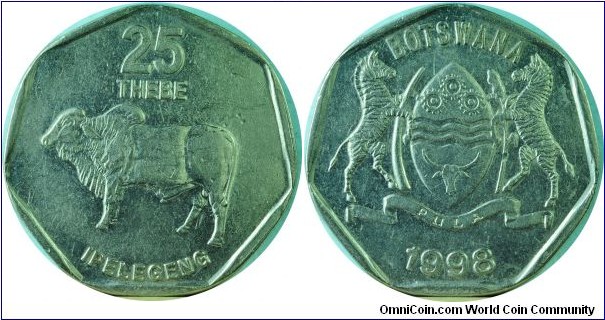 Botswana25Thebe-km28-1998