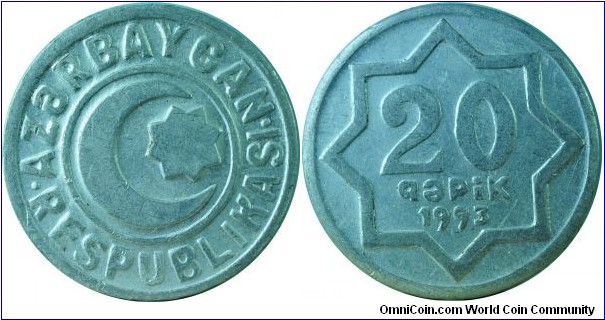 Azerbaijan20Qapik-km3a-1993