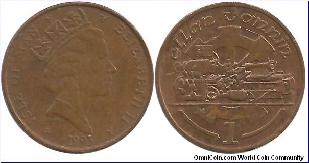 Isle of Man 1 Penny 1993